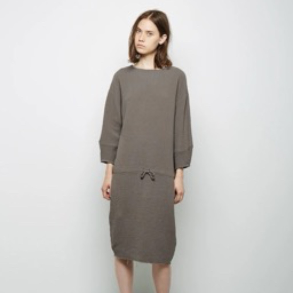 Black Crane Quilted Dress (generous size Medium) EUC